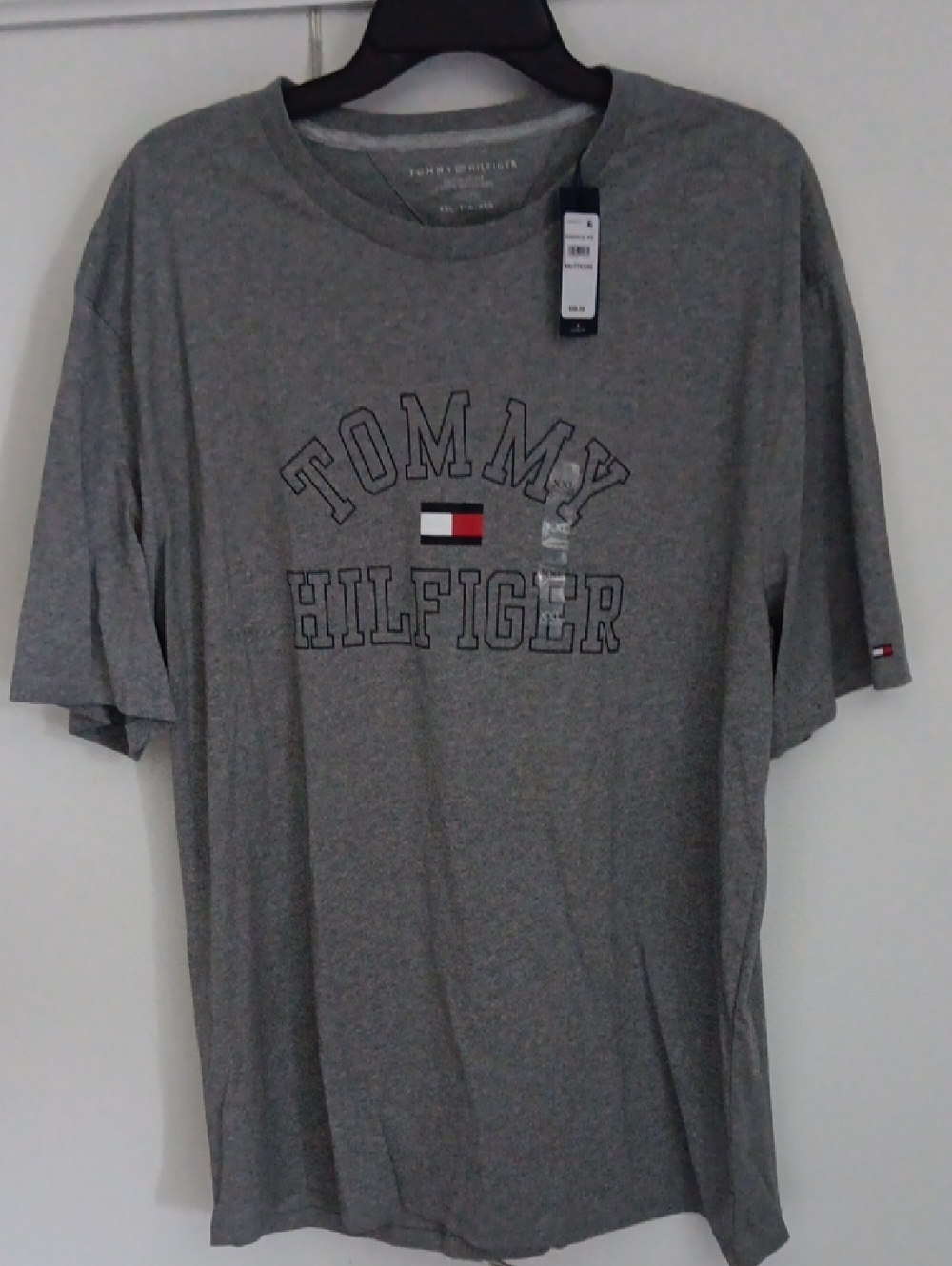 Tommy Hilfiger Grey Logo Short Sleeve Tee